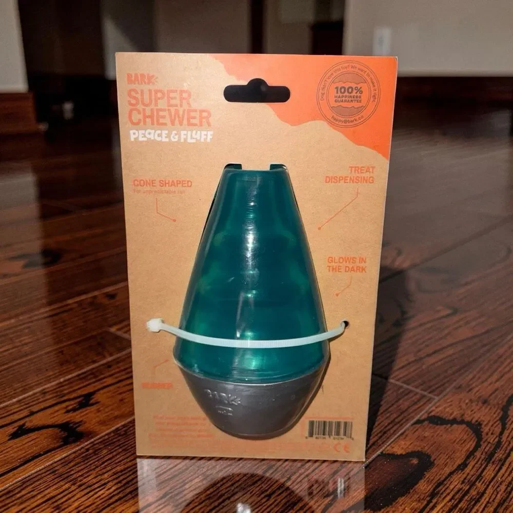 Bark Box Blue Lava Champ Tough Treat Dispensing Dog Chew Toy M/L